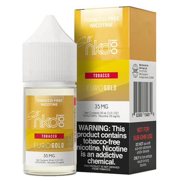Nkd 100 Tobacco-Free SALTS Tobacco – Euro Gold – 30ml / 35mg