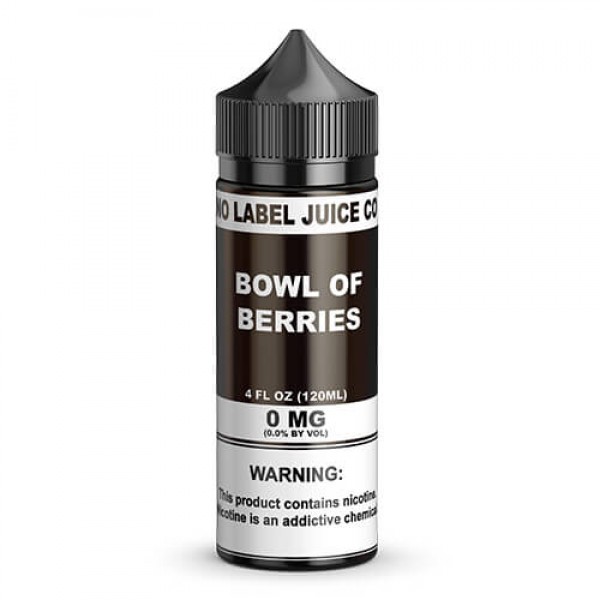 No Label Juice Co eJuice – Bowl of Berries – 120ml / 0mg