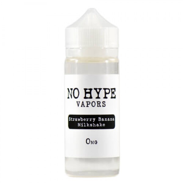 No Hype Vapors – Strawberry Banana Milkshake – 120ml / 0mg