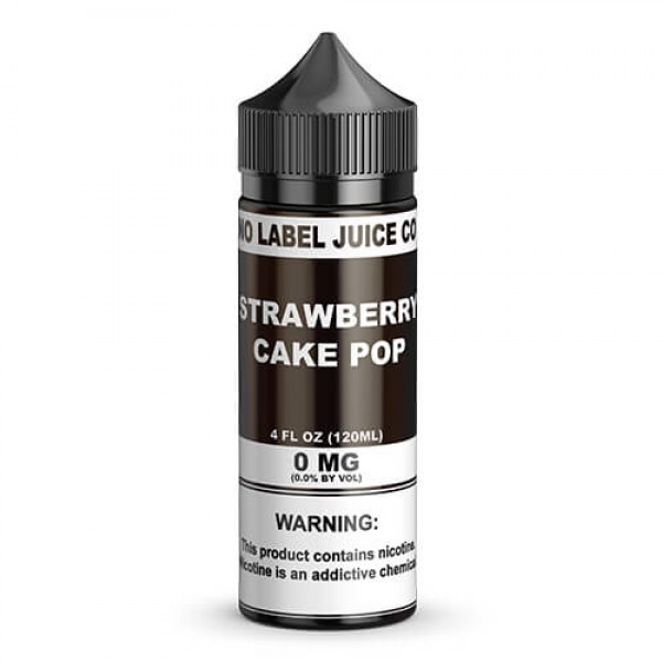 No Label Juice Co eJuice – Strawberry Cake Pop – 120ml / 3mg