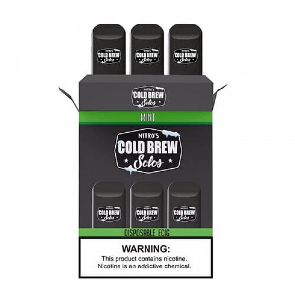 Nitro’s Cold Brew Solos – Disposable Device – Mint – 3 Pack / 50mg
