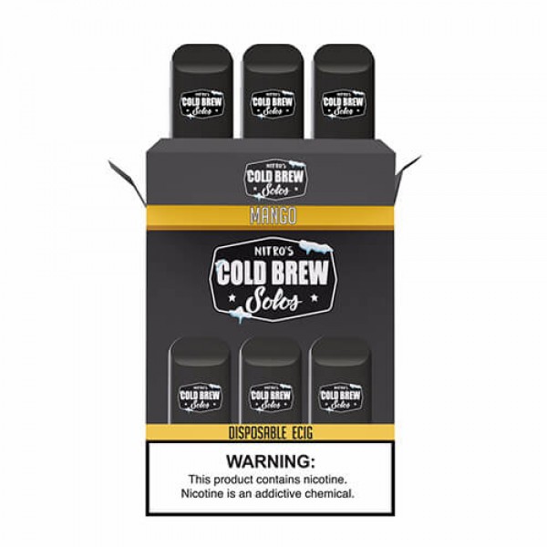 Nitro’s Cold Brew Solos – Disposable Device – Mango – 3 Pack / 50mg