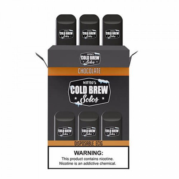 Nitro’s Cold Brew Solos – Disposable Device – Chocolate – 3 Pack / 50mg