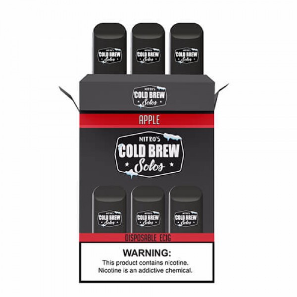 Nitro’s Cold Brew Solos – Disposable Device – Apple – 3 Pack / 50mg