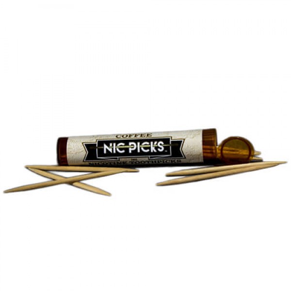 Nic Picks – Coffee – 20 Pack – 20 Toothpicks / 3mg