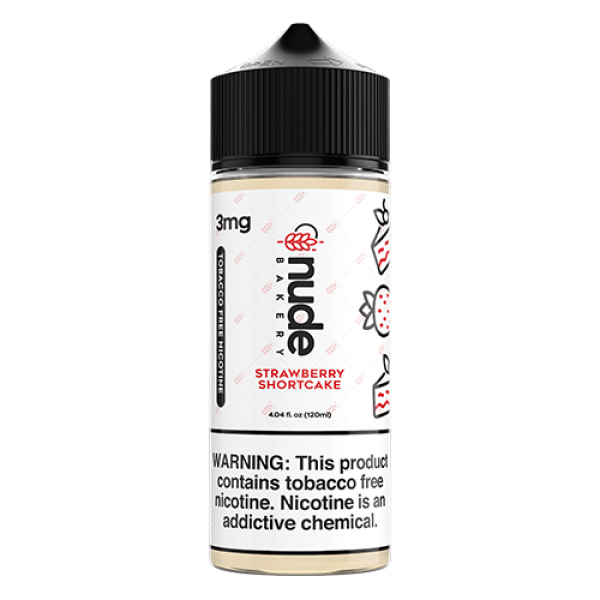 Nude eJuice Bakery Tobacco-Free – Strawberry Shortcake – 120ml / 6mg