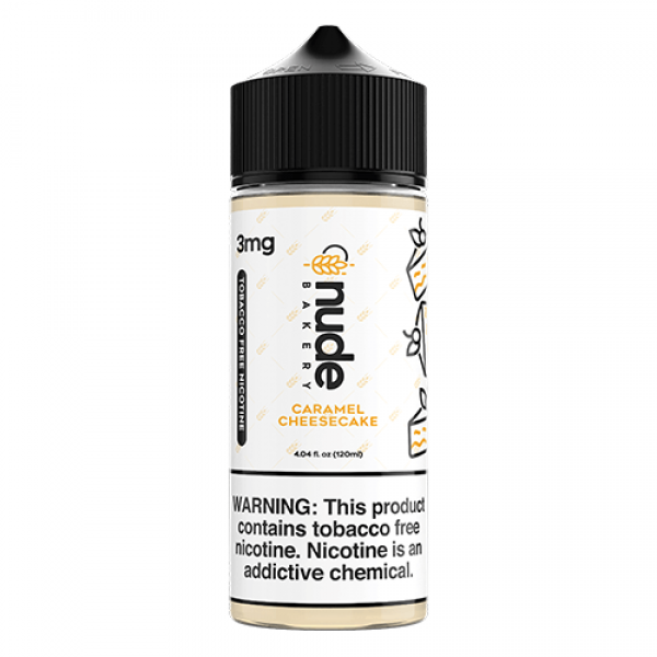 Nude eJuice Bakery Tobacco-Free – Caramel Cheesecake – 120ml / 6mg