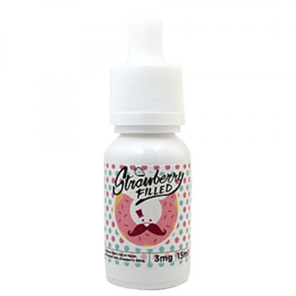 Mr. Doughnut E-Juice – Strawberry Filled – 90ml (6x15ml) / 0mg