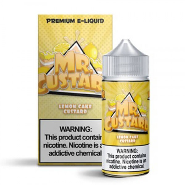 Mr. Custard Premium E-Liquid – Lemon Cake Custard – 100ml / 0mg