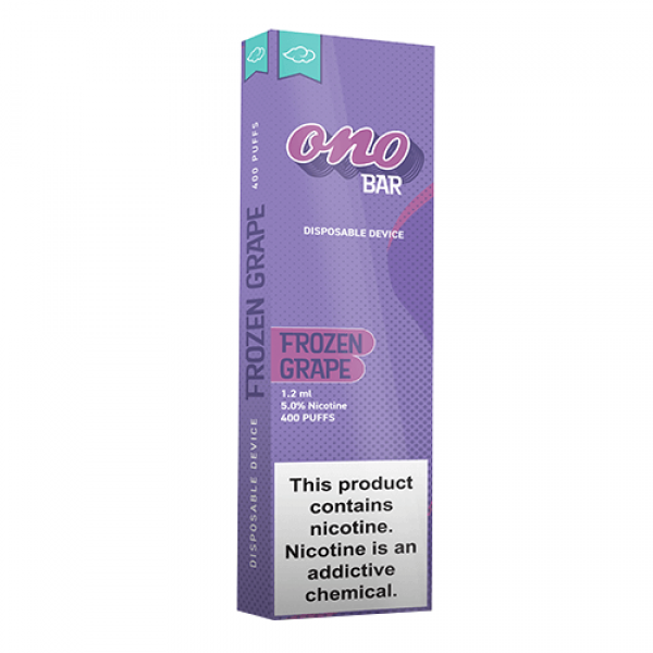 Ono Bar – Disposable Vape Device – Frozen Grape – Single / 50mg