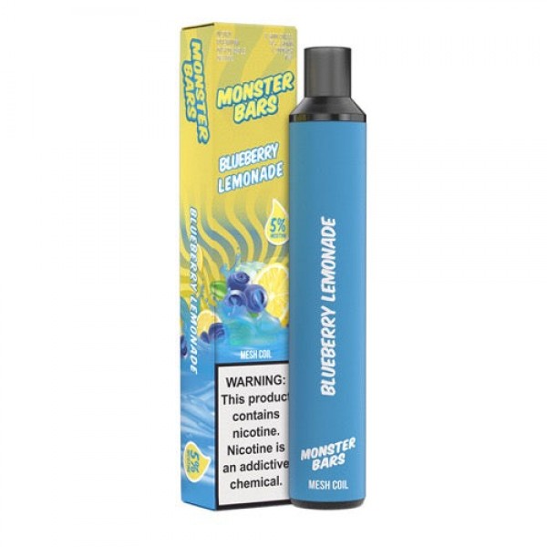 Monster Bars 3500 – Disposable Vape Device – Blueberry Lemonade – Single / 50mg