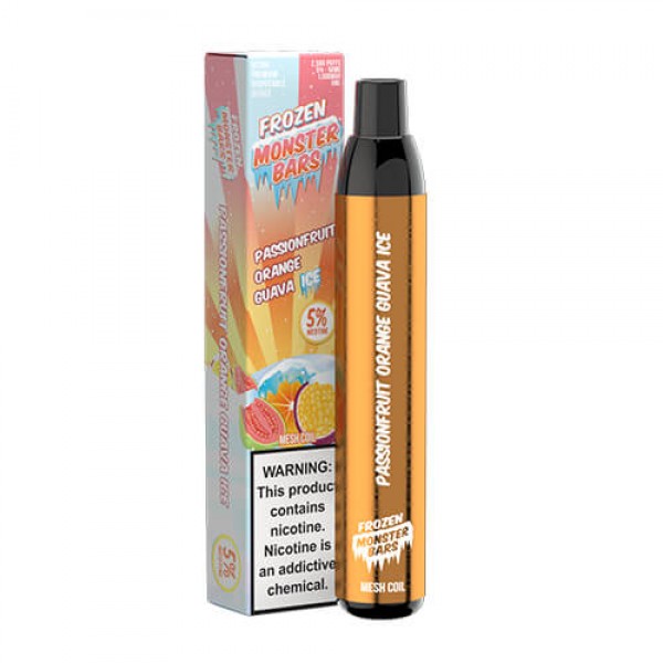 Monster Bars – Disposable Vape Device – Frozen Passionfruit Orange Guava Ice – Single / 50mg