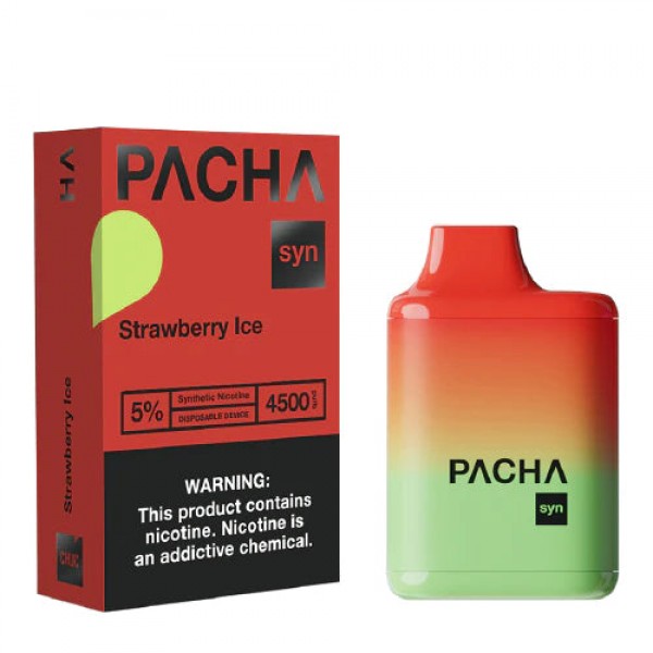 Pacha SYN 4500 – Disposable Vape Device – Strawberry Ice – Single (12ml) / 50mg