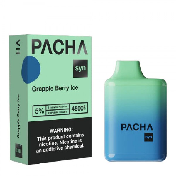 Pacha SYN 4500 – Disposable Vape Device – Grapple Berry Ice – Single (12ml) / 50mg