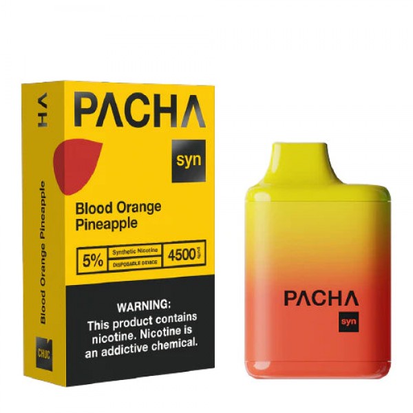 Pacha SYN 4500 – Disposable Vape Device – Blood Orange Pineapple – 10 Pack (120ml) / 50mg
