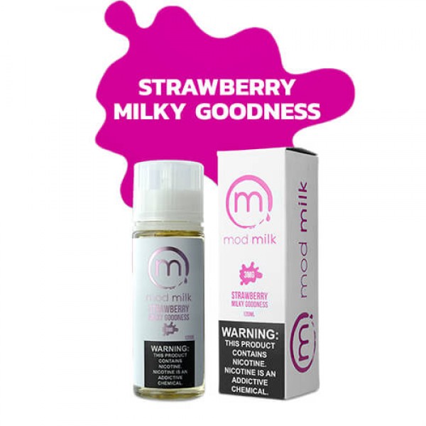 Mod Milk E-Liquid – Strawberry Milky Goodness – 120ml / 3mg