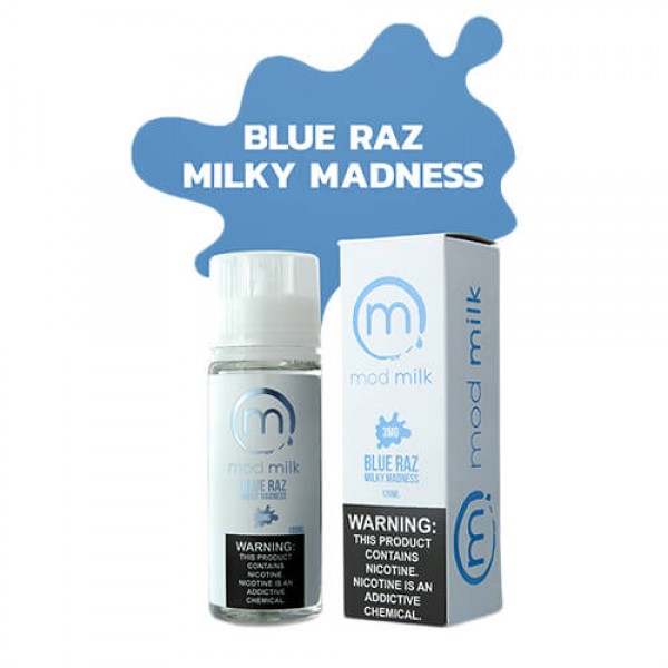 Mod Milk E-Liquid – Blu-Raz Milky Madness – 120ml / 3mg