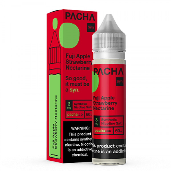 Pachamama E-Liquid Tobacco-Free – Fuji Apple Strawberry Nectarine – 60ml / 3mg