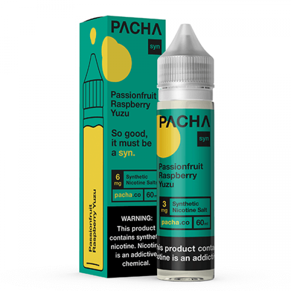 Pachamama E-Liquid Tobacco-Free – Passion Fruit Raspberry Yuzu – 60ml / 0mg