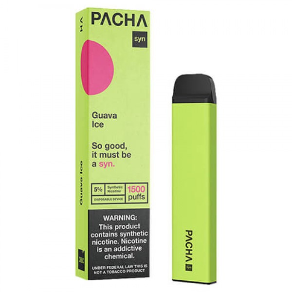 Pachamama SYNthetic 1500 – Disposable Vape Device – Guava Ice – Single / 50mg