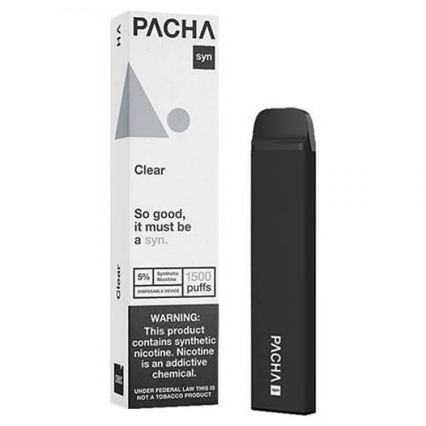 Pachamama SYNthetic 1500 – Disposable Vape Device – Clear – 10 Pack / 50mg
