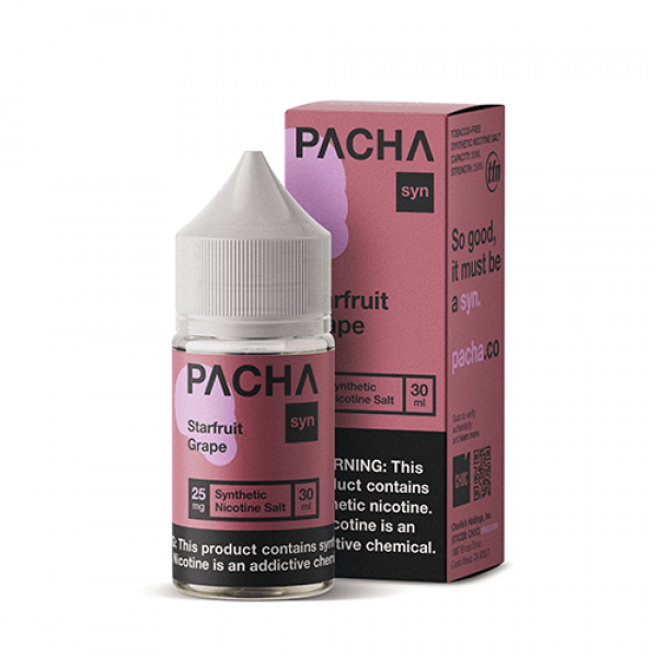 Pachamama E-Liquid Tobacco-Free Salts – Starfruit Grape – 30ml / 50mg