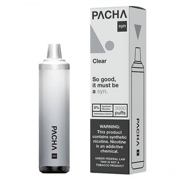 Pachamama SYNthetic 3000 – Disposable Vape Device – Clear – 10 Pack / 50mg