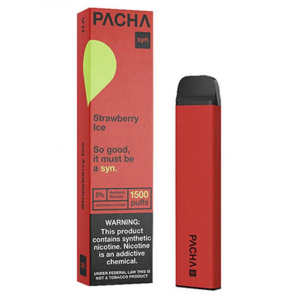 Pachamama SYNthetic 1500 – Disposable Vape Device – Strawberry Ice – 10 Pack / 50mg