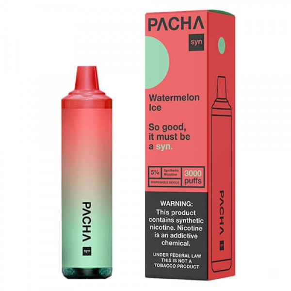 Pachamama SYNthetic 3000 – Disposable Vape Device – Watermelon Ice – Single / 50mg