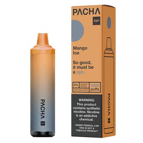 Pachamama SYNthetic 3000 – Disposable Vape Device – Mango Ice – 10 Pack / 50mg