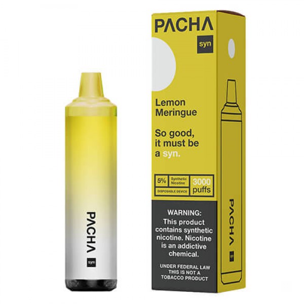 Pachamama SYNthetic 3000 – Disposable Vape Device – Lemon Meringue – 10 Pack / 50mg