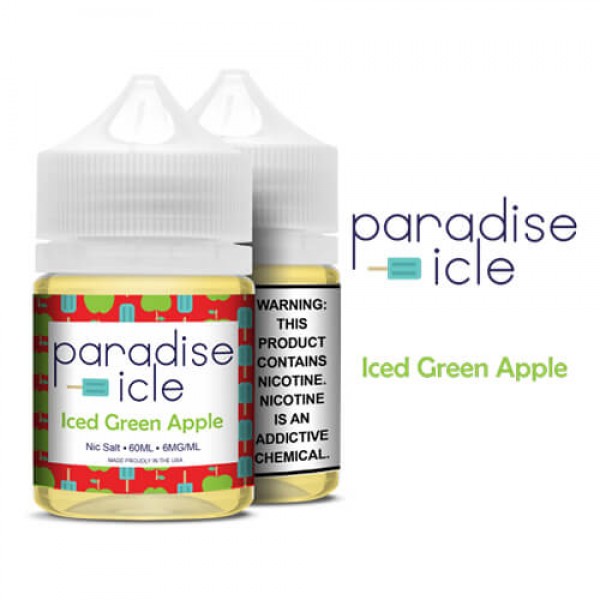 Paradise-icle Nic Salts – Iced Green Apple – 60ml / 3mg