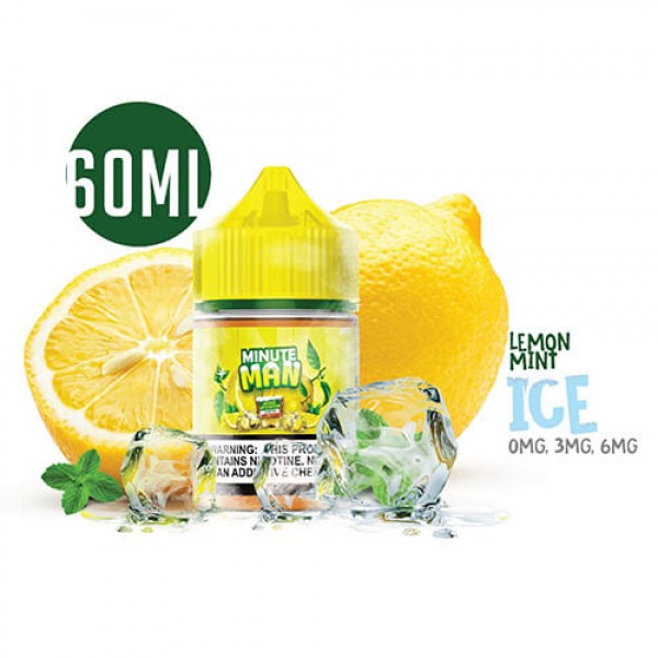 Minute Man Vape – Lemon Mint Ice Sub Ohm Salt – 60ml / 0mg