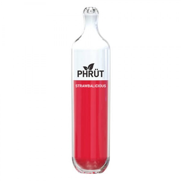 Phrut – Tobacco-Free Disposable Vape Device – Strawbalicious – Single / 50mg