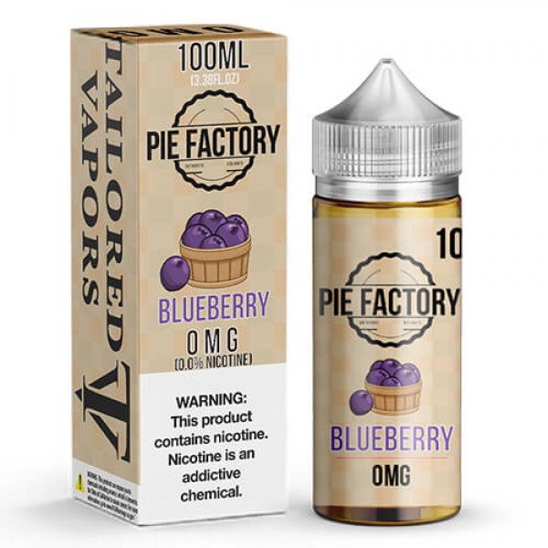 Pie Factory by Tailored Vapors – Blueberry – 100ml / 0mg