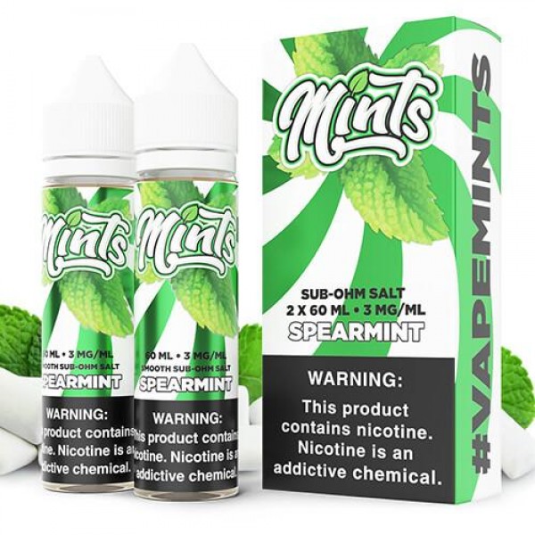 MINTS Vape Co. Sub Ohm – Spearmint Sub Ohm Salt – 2x60ml / 6mg