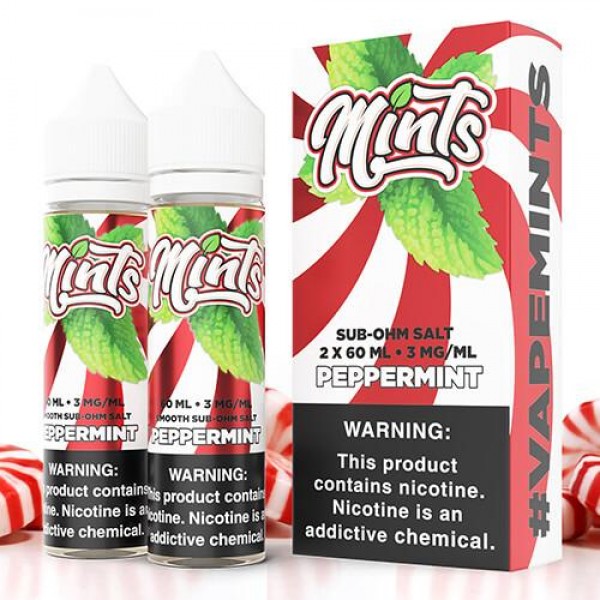 MINTS Vape Co. Sub Ohm – Peppermint Sub Ohm Salt – 2x60ml / 6mg