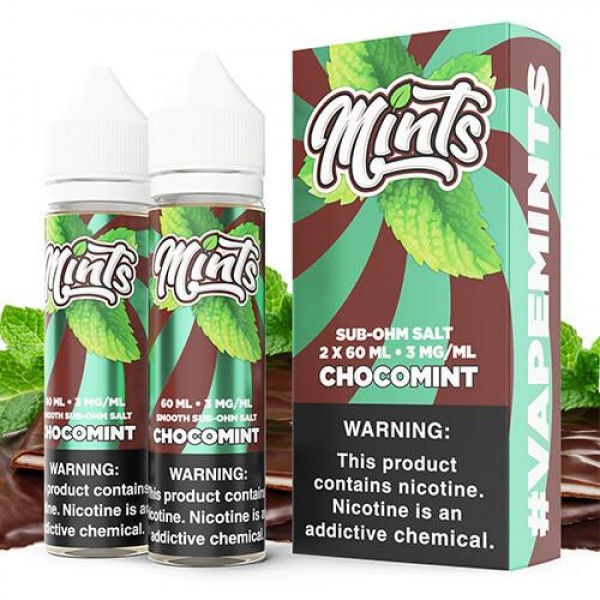 MINTS Vape Co. Sub Ohm – Chocomint Sub Ohm Salt – 2x60ml / 0mg