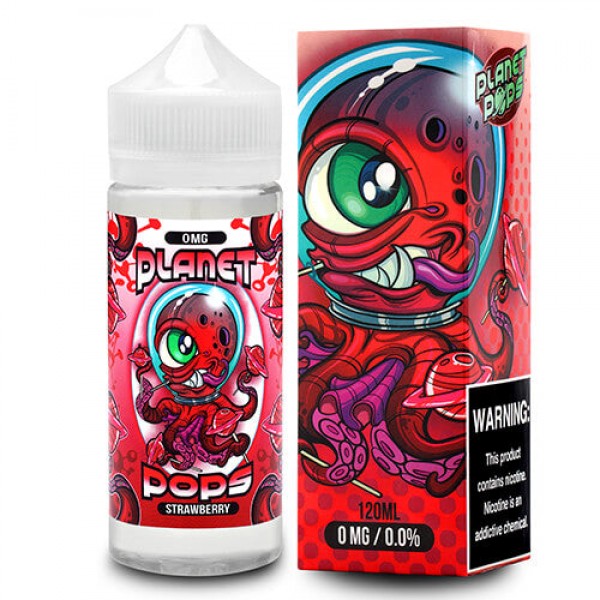Planet Pops eJuice – Planet Pop Strawberry – 120ml / 6mg