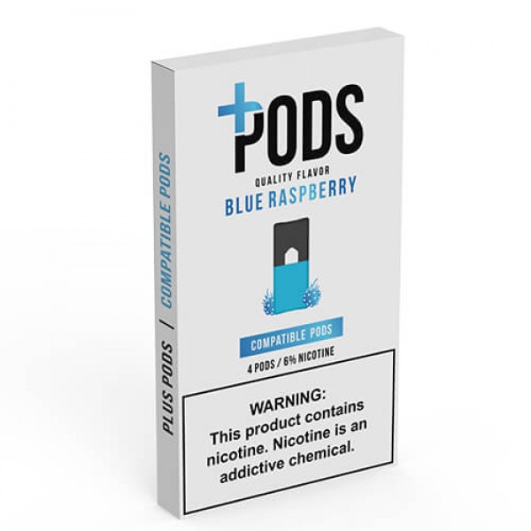Plus Pods – Compatible Flavor Pods – Blue Raspberry – 1ml / 60mg