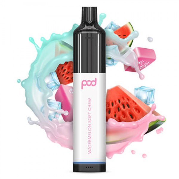 Pod 3500 by Pod Juice – Disposable Vape Device – Watermelon Soft Chew – Single / 55mg