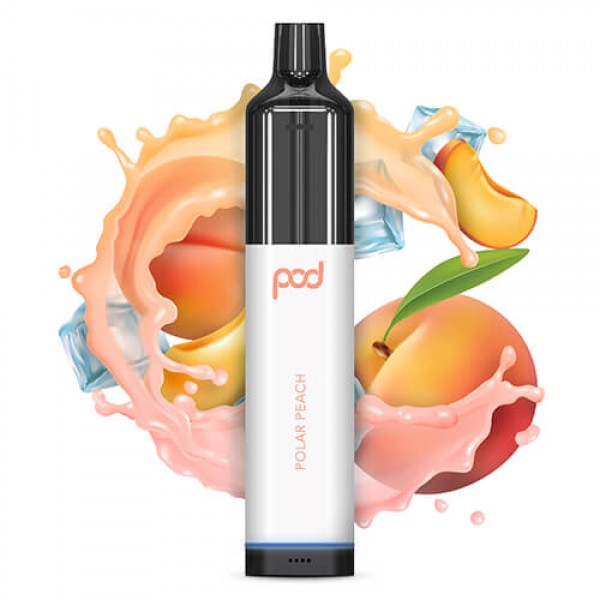 Pod 3500 by Pod Juice – Disposable Vape Device – Polar Peach – Single / 55mg