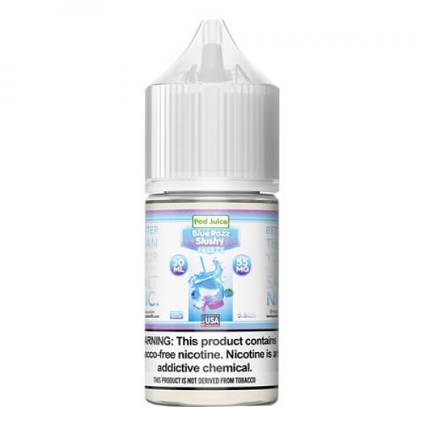 Pod Juice Tobacco-Free SALTS – Blue Razz Slushy Freeze – 30ml / 55mg