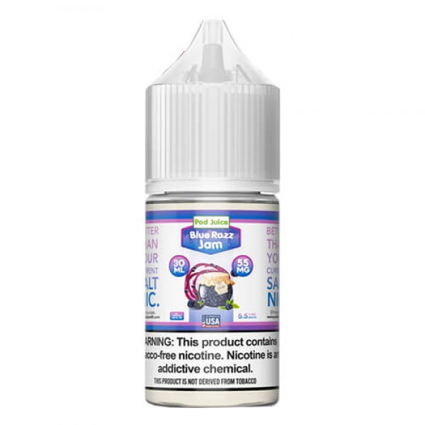 Pod Juice Tobacco-Free SALTS – Blue Razz Jam – 30ml / 55mg