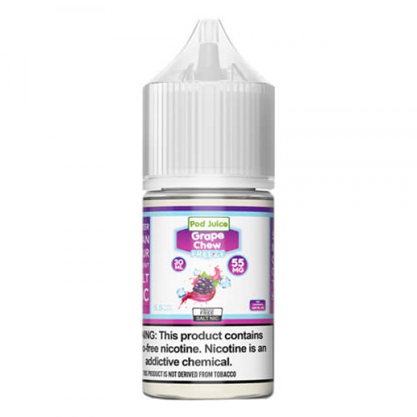 Pod Juice Tobacco-Free SALTS – Grape Chew Freeze – 30ml / 55mg