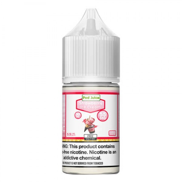 Pod Juice Tobacco-Free SALTS – Strawberry Ice Cream – 30ml / 35mg