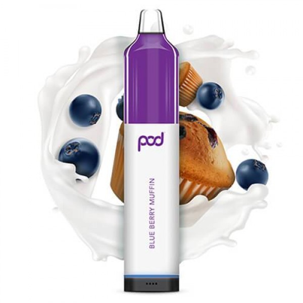 Pod Mesh 5500 Synthetic – Disposable Vape Device – Blue Berry Muffin – Single / 50mg