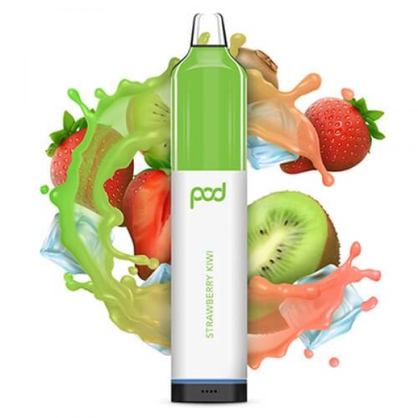 Pod Mesh 5500 Synthetic – Disposable Vape Device – Strawberry Kiwi – Single / 50mg