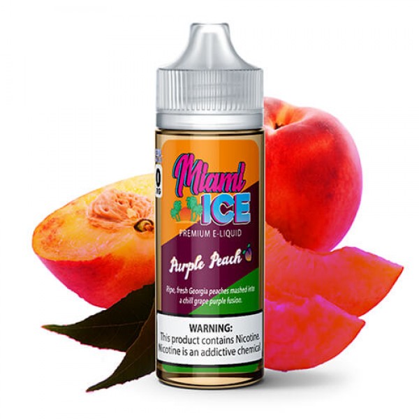 Miami ICE by Fuggin eLiquids – Purple Peach – 120ml / 3mg