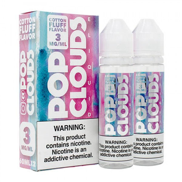 Pop Clouds E-Liquid – Cotton Fluff – 2x60ml / 0mg